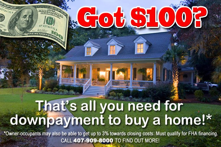Buy a home with only $100 downpayment!