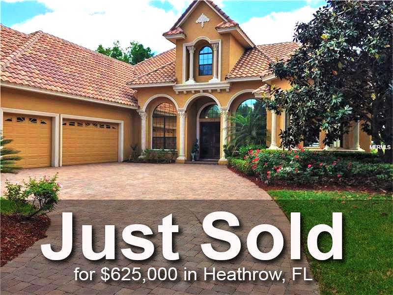Just Sold in Heathrow, Lake Mary