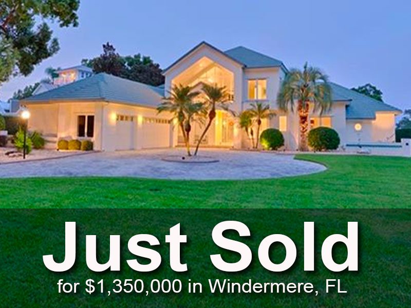Just Sold on the Butler Chain in Windermere