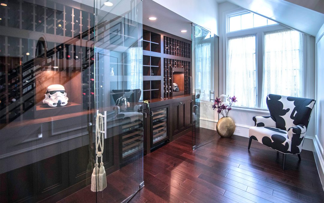 Transform the space next to your staircase into a wine cellar